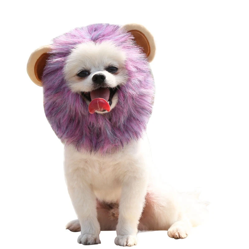 Legendog Cute Lion Mane Cat Wig Funny Pet Clothes Dog Cap Hat Fancy Costume Dress With Ear Party Interactive Toy Supplies |