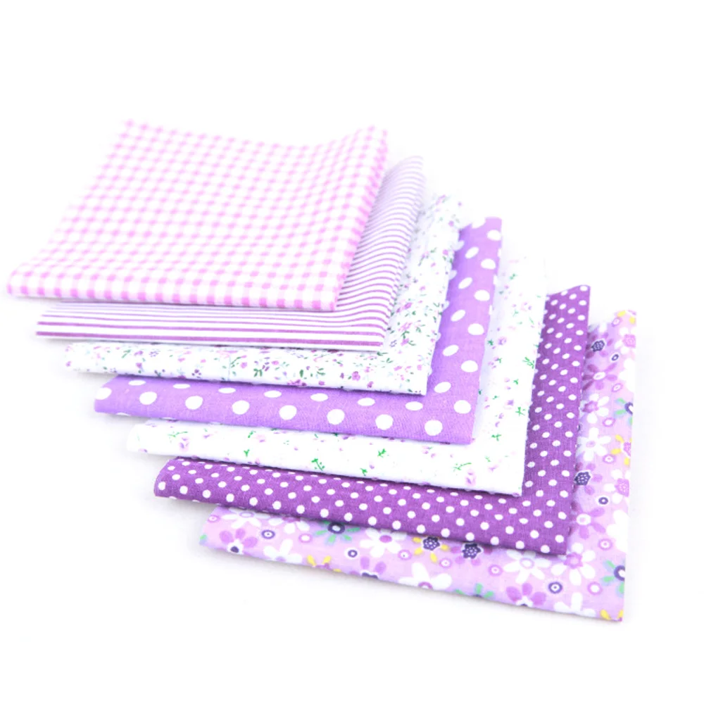 7 шт./компл. Лоскутная Ткань сделай сам хлопковая ткань с цветочным принтом в