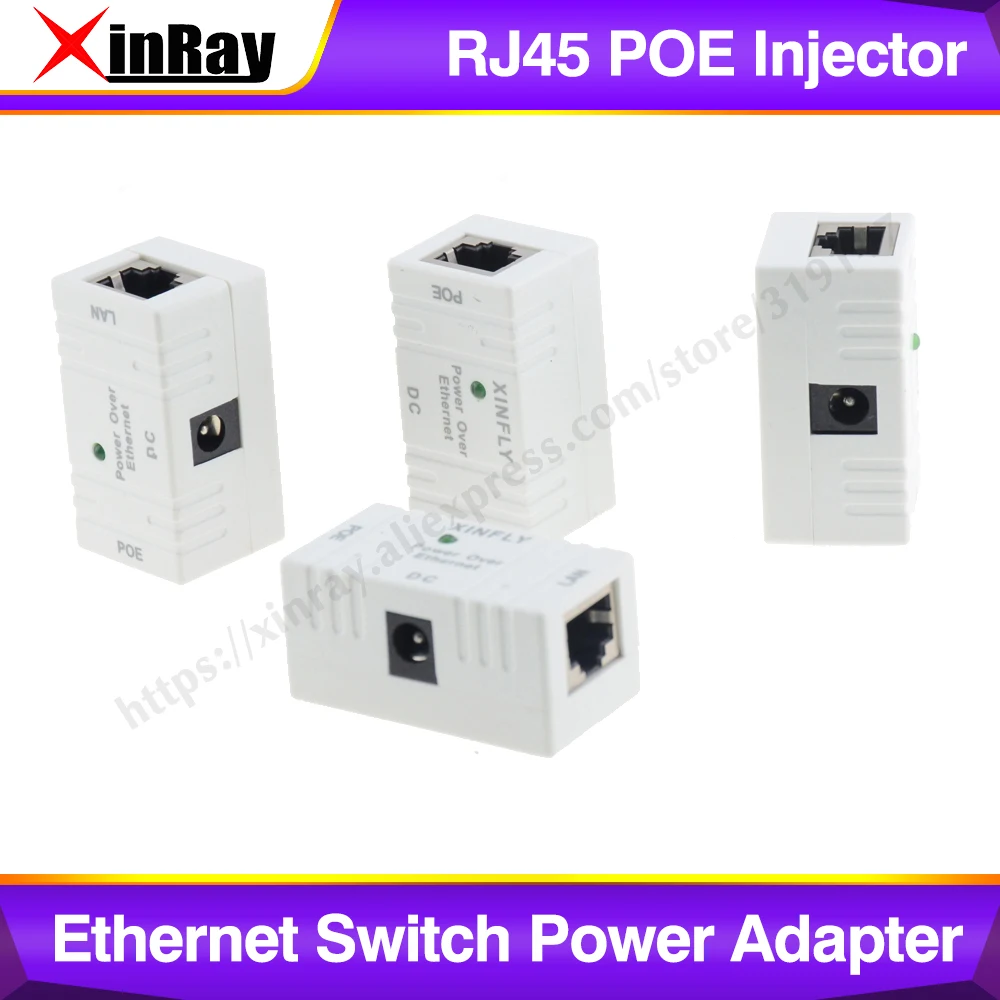 XinRay RJ45 POE Инжектор Power over Ethernet коммутатор питания POE001 для IP камеры.|adapter ethernet|adapter
