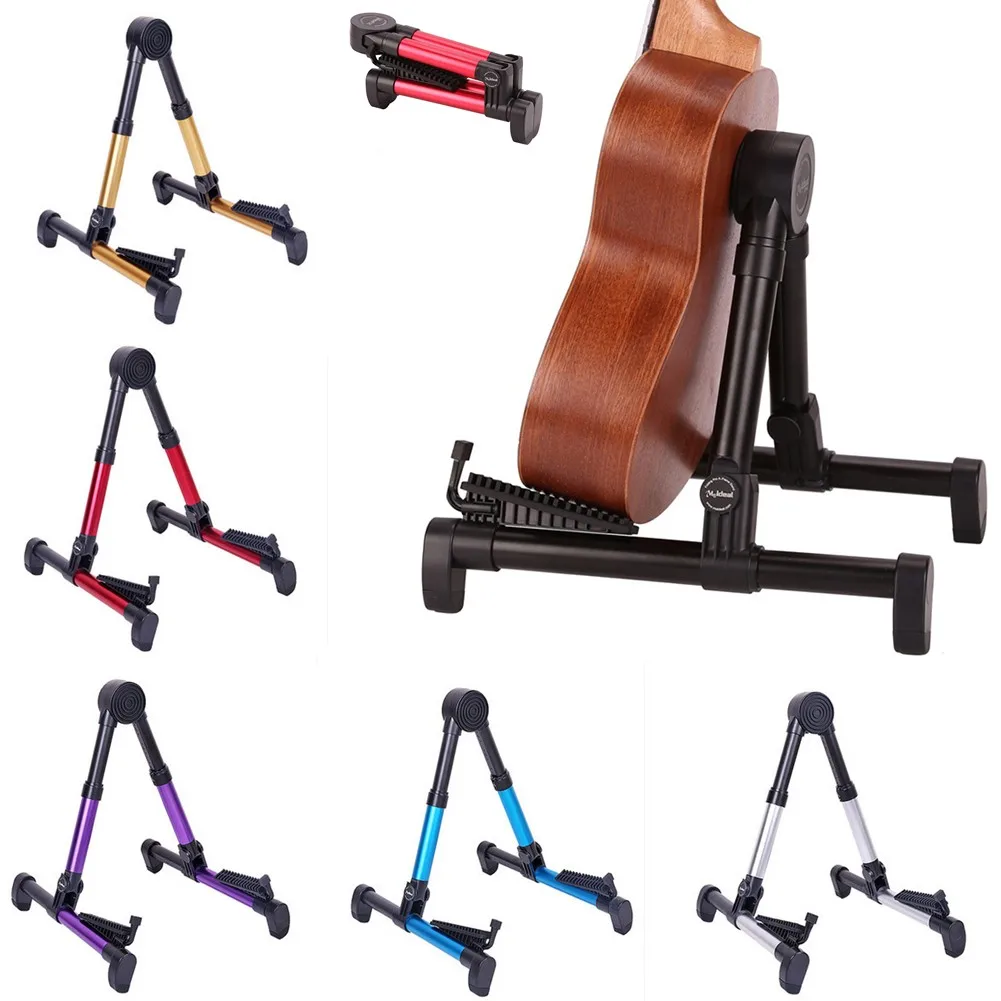 

Universal Folding Adjustable Portable Guitar Floor Stand For Bass Ukulele Violin Professional Electric Guitar Stand Rack Holder