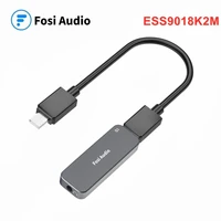 fosi audio q1 192khz es9018k2m dac converter portable headphone amplifier usb to 3 5mm headphone adapter for android iphone