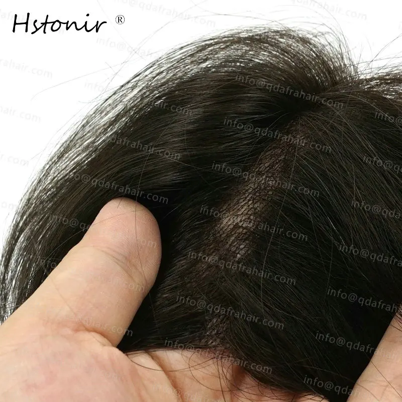 Hstonir волосы remy парик из тонкой кожи для мужчин Натуральные Прямые протезы H080