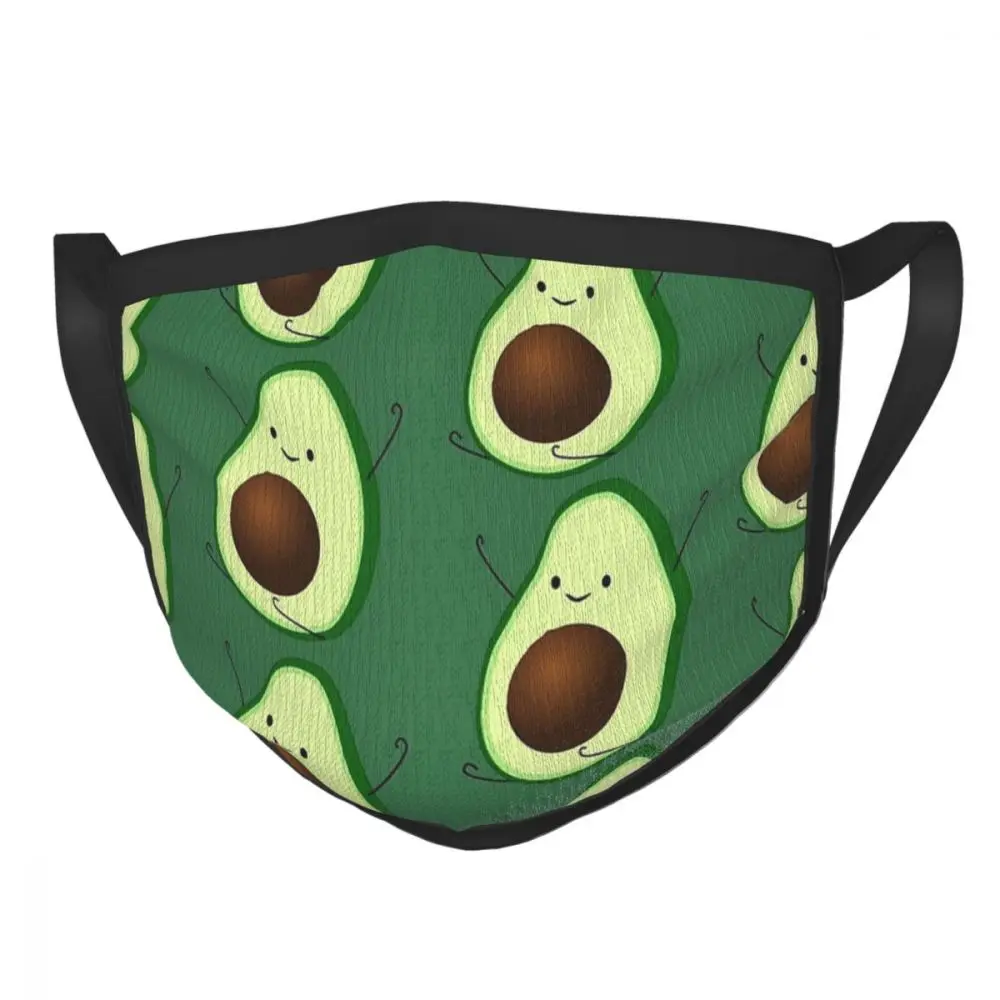

Avocado Reusable Face Mask Vegan Anti Haze Mask Protection Mask Respirator Mouth Muffle