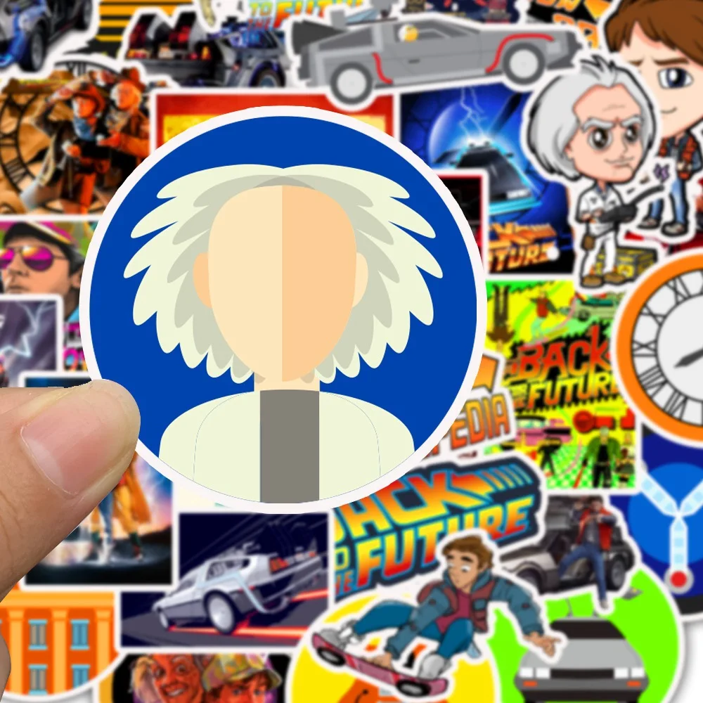 50 шт. фильм Back To The Future Стикеры (ы)/пакет для на ноутбук холодильник мини ПК телефон