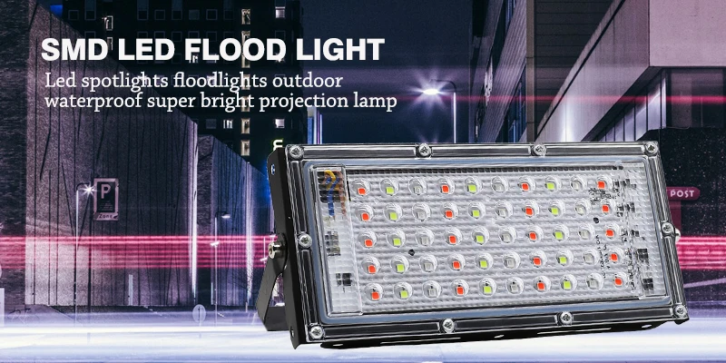 7 цветов RGB SMD 50W Светодиодный прожектор светильник 220V IP65 Точечный светильник на открытом воздухе отражатель светодиодный проектор точечный светильник лампа Водонепроницаемый потолочные светильник