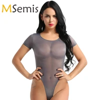 womens swimsuits see through swimming suit one piece transparent swimwear lingerie bikini high cut sheer thongs teddy bodysuit
