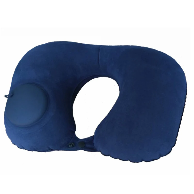 Navy Blue Надувная подушка для путешествий из ПВХ, для ног, для самолета, автомобиля, автобуса, для ног, регулируемая высота, для детей, для полета, для сна, подушка для отдыха - Цвет: Navy Blue