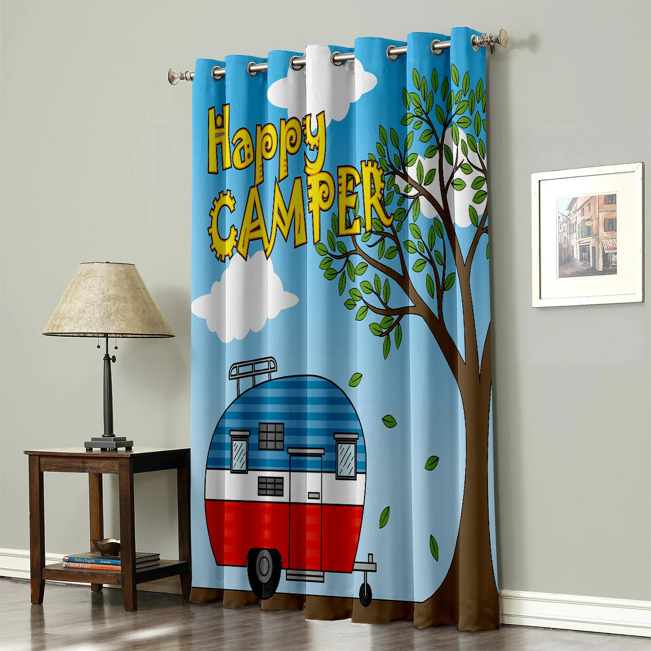 Винтажный караван занавески для окон декор кухни улицы спальни ткань Swag Детские