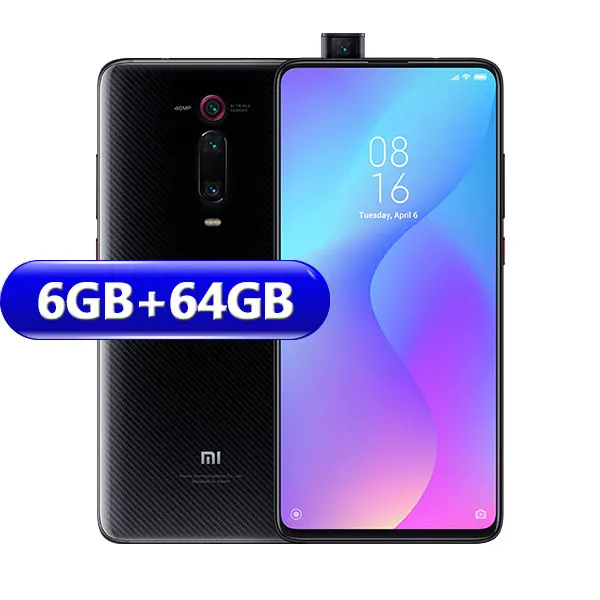 Black Глобальная версия Xiaomi mi 9T(Red mi K20), 6 Гб ОЗУ, 64 ГБ, Смартфон Snapdragon 730, четыре ядра, 4000 мАч, всплывающая фронтальная камера AMOLED, 48 МП - Цвет: Black