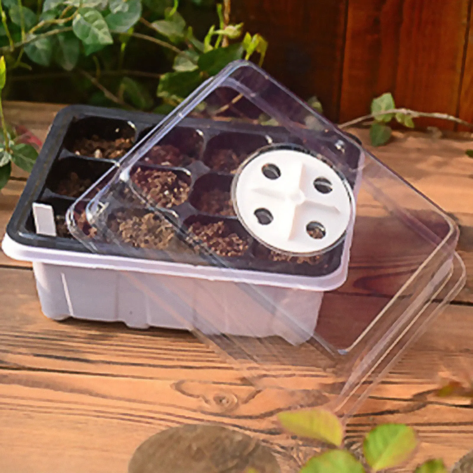 

10 Packs Seed Starter Trays Seedling Tray Humidity Adjustable Kit With Dome And Base Greenhouse Grow Trays Mini Propagator