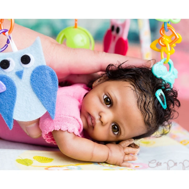 Realistic Doll Kit Sleeping Silicone Unfinished Reborn Newborn Mold Include Head Legs Arms and Cloth Body |