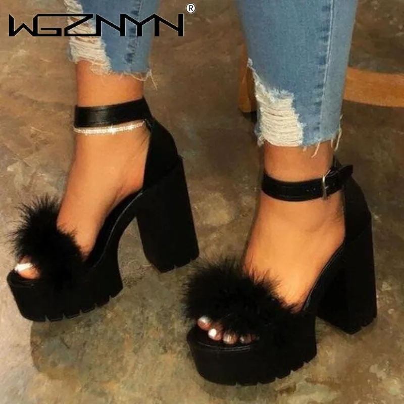 

2021 Summer Thick Bottom Platform Sandals for Women Thick with Sandals Wedges Shoes for Woman Femme High Heels Shoes Dropship