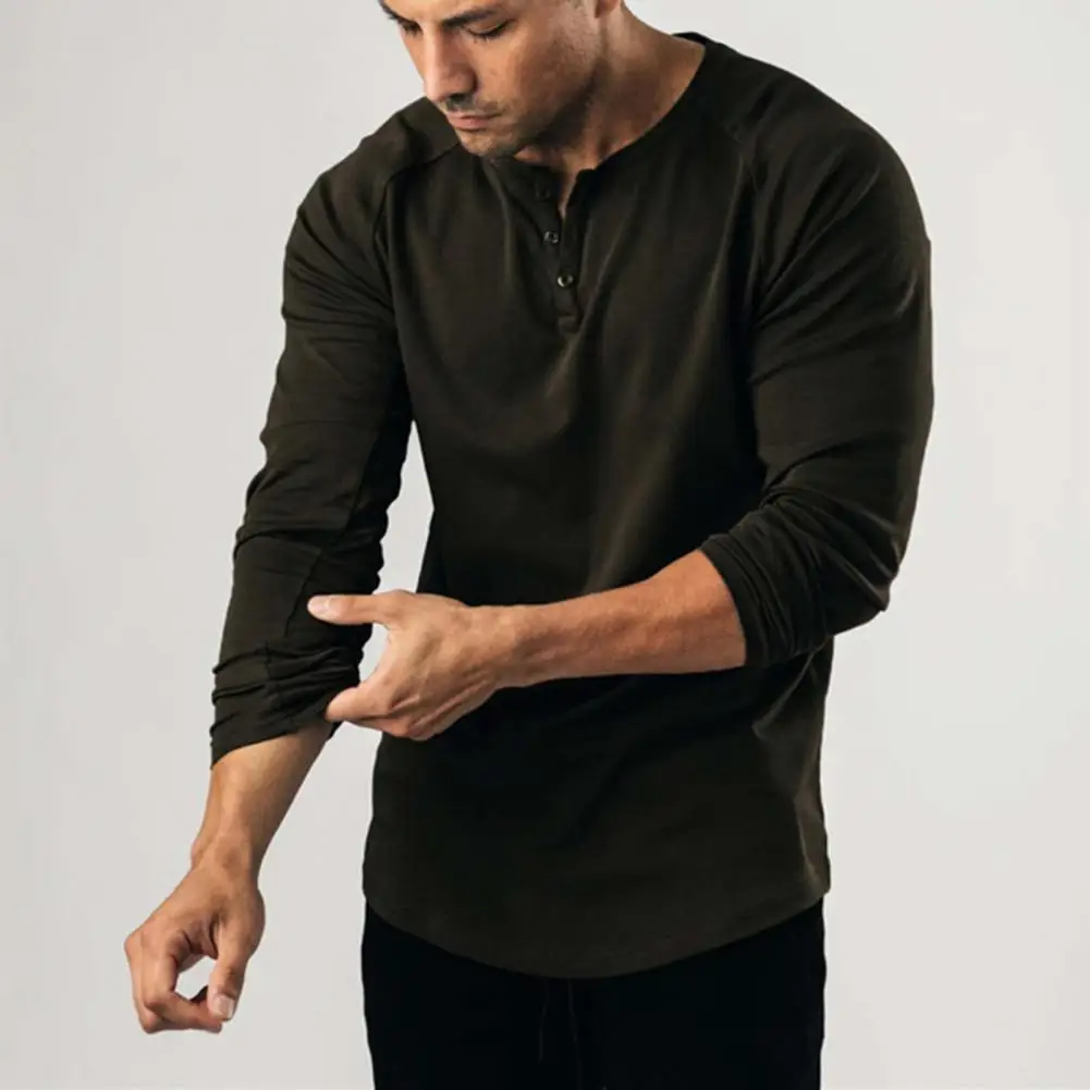 

Легкая Простая мужская повседневная Однотонная рубашка, мужской пуловер, однотонный для фитнеса