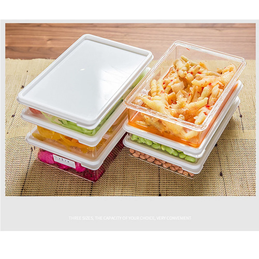 Refrigerator Food Storage Container With Lid Sealed Crisper Fresh Keeping Egg Fish Box Spacer Organizer Case | Дом и сад