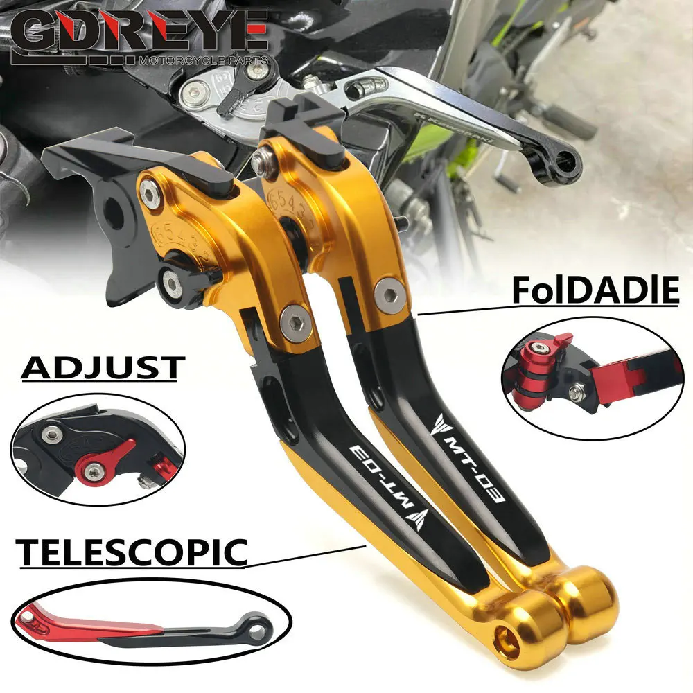

For YAMAHA MT-03 MT03 MT 03 2015 2016 2017 2018 2019 2020 2021 Motorcycle Accessories Folding Extendable Brake Clutch Levers