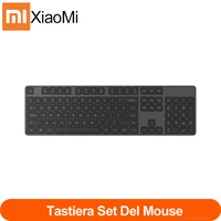 original xiaomi wireless keyboard mouse set 2 4ghz portable multimedia 104 keys keyboard mouse notebook laptop for office home