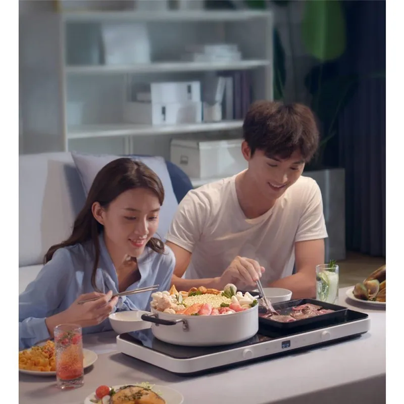 

XIAOMI MIJIA Double Induction Cooker 220V/2200W Home Kitchen Electric Cooktop IH Electromagnetic Temperature Heating APP Control