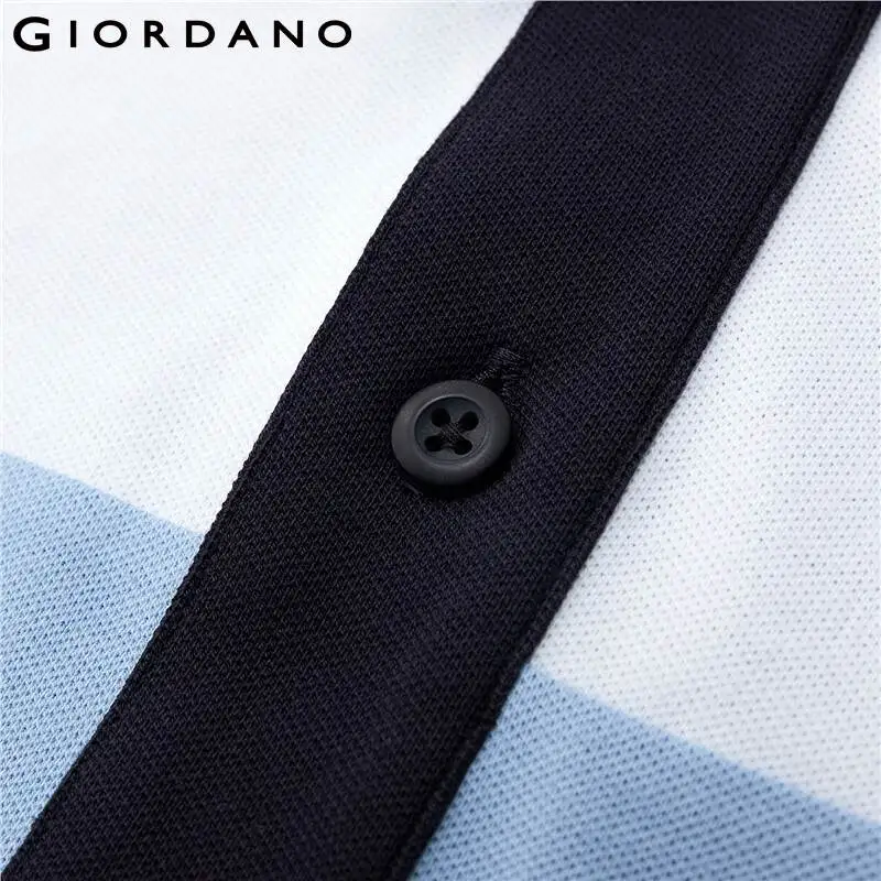 

Giordano Men Polos Embroidery Pique Polo Shirt Men Short Sleeves Breathable Casual Summer Camisa Polo 13011009
