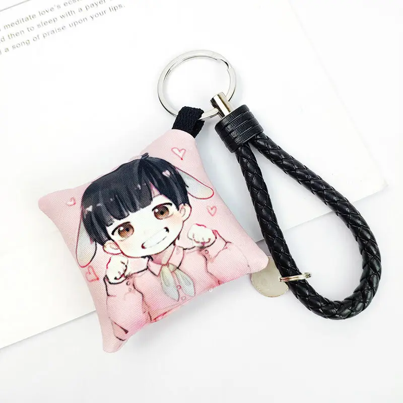

Девять процентов Chen Linong Kawaii Мини-подушка двухсторонняя брелок для ключей подвеска китайская звезда Linong Chen орнамент Поклонники подарок