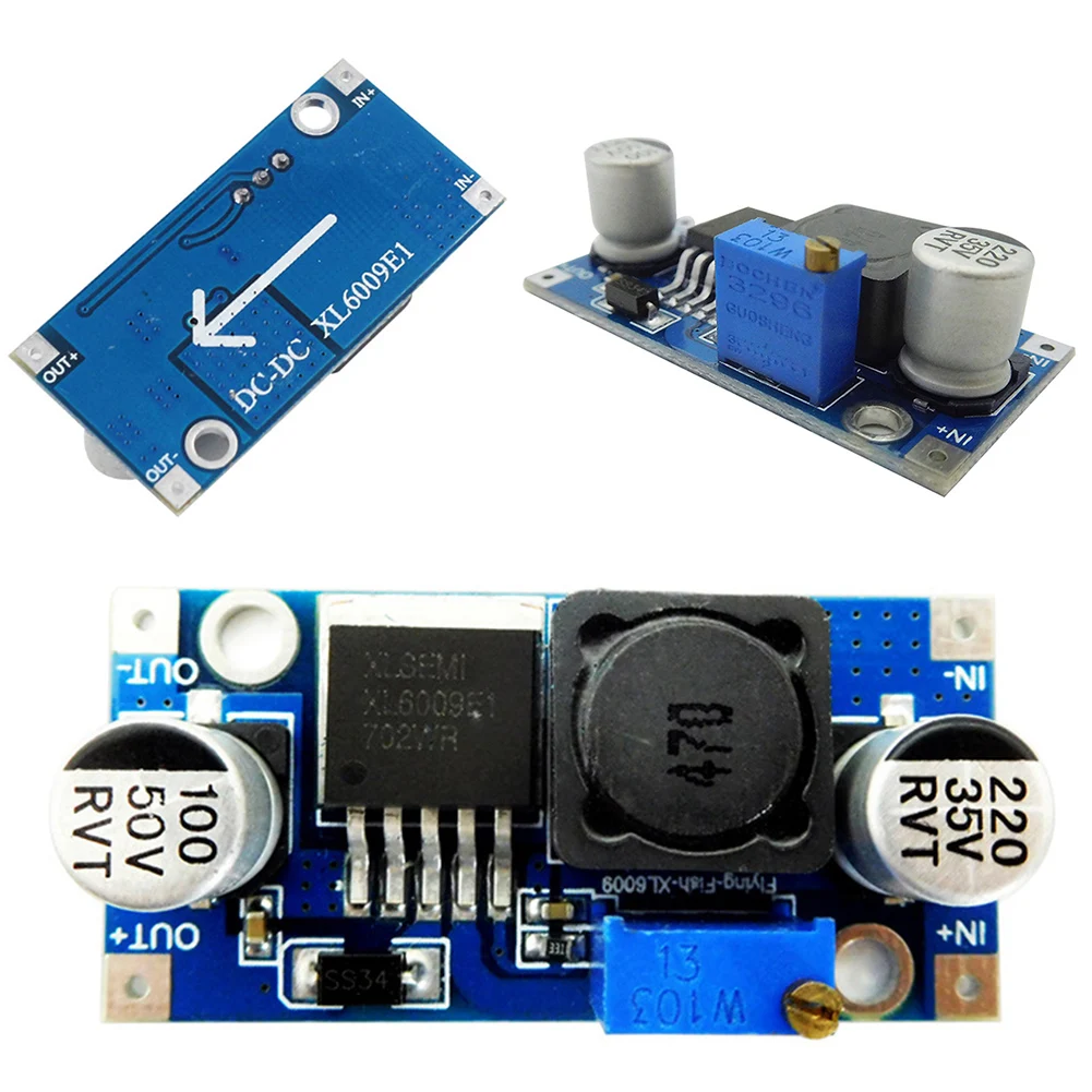 

10pcs Easy Install Output Adjustable Reparing Accessory Power Supply DC-DC Step-up XL6009 High Efficiency Booster Modules