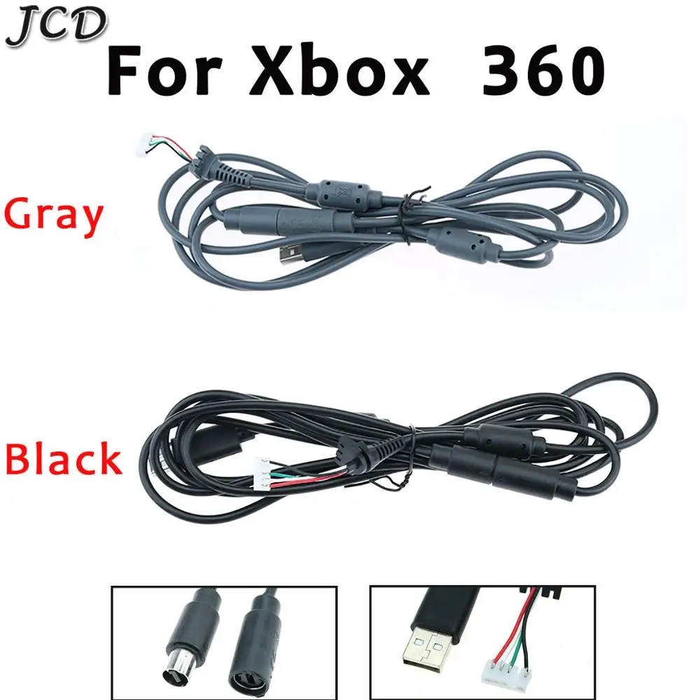 

JCD USB 4Pin Line Cord Cable +Breakaway Adapter Replacement Fit For Xbox 360 Wired Controller