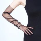Перчатки женские кружевные, ультратонкие, 70 см, для вождения, для Хэллоуина