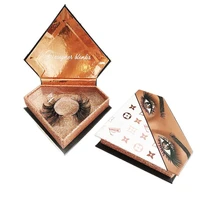 luxury rose gold diamond eyelash package box custom eyelashes packaging with your brand logo handmade crisscross 5d mink lashes