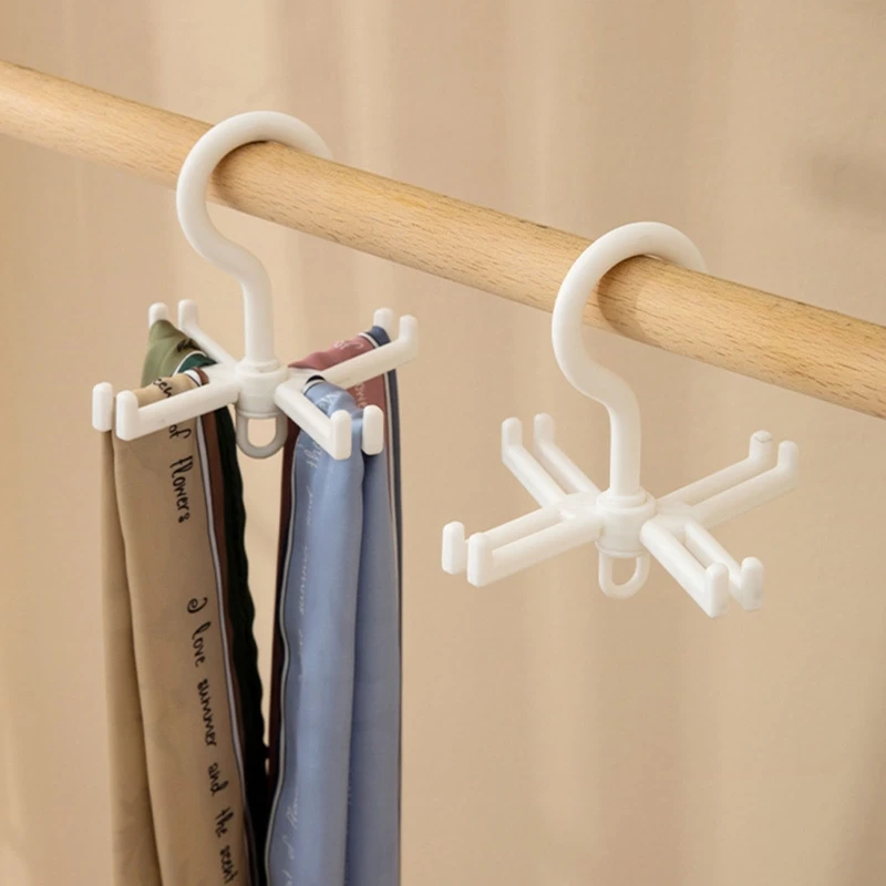 Пластиковая вешалка для галстука и ремня вращающаяся на 360 ° |