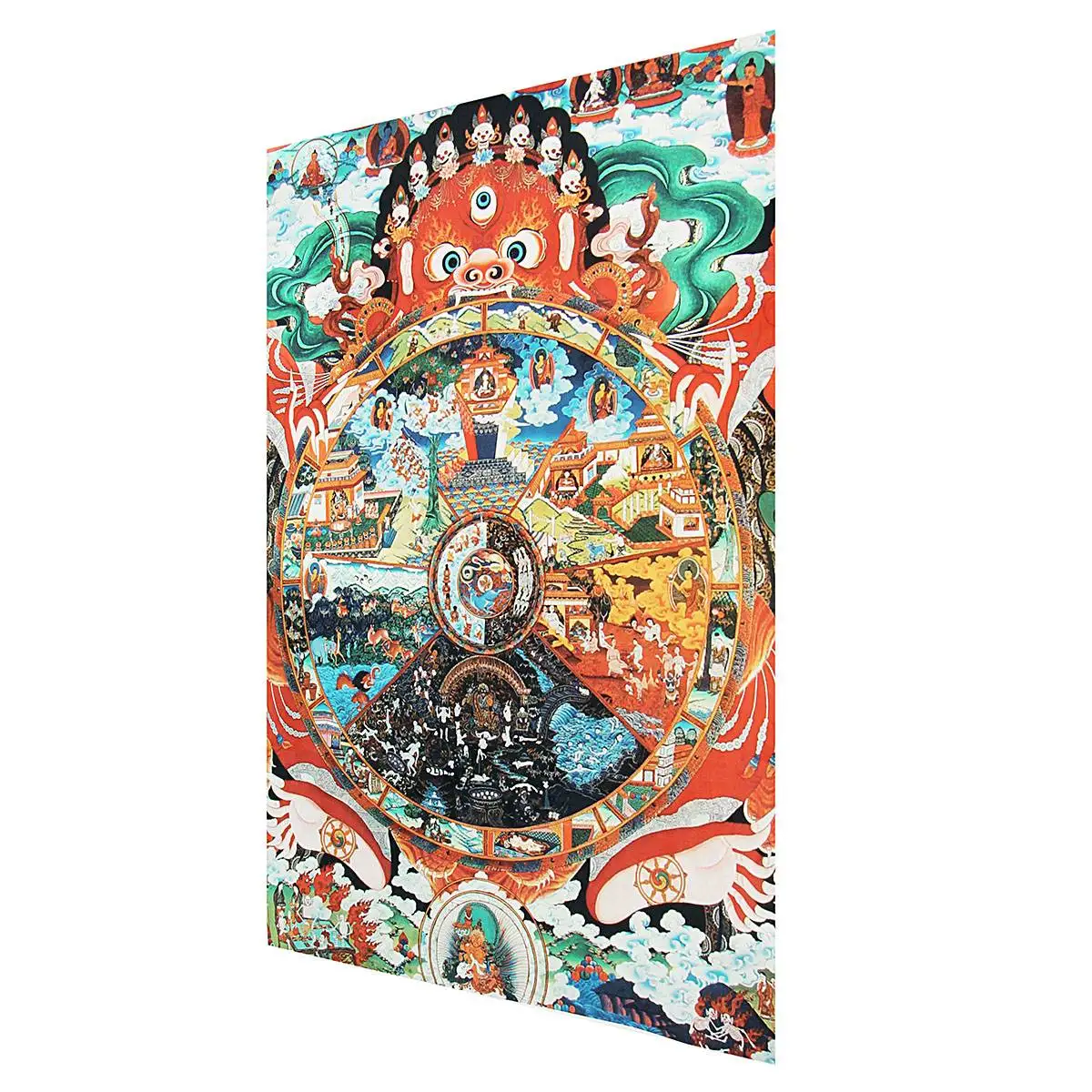 Тибетская вышивка шелковой ткани Samsara Amitabha Будда Будды Thangka Thanka Тибетские буддийские декоративные картины подарок