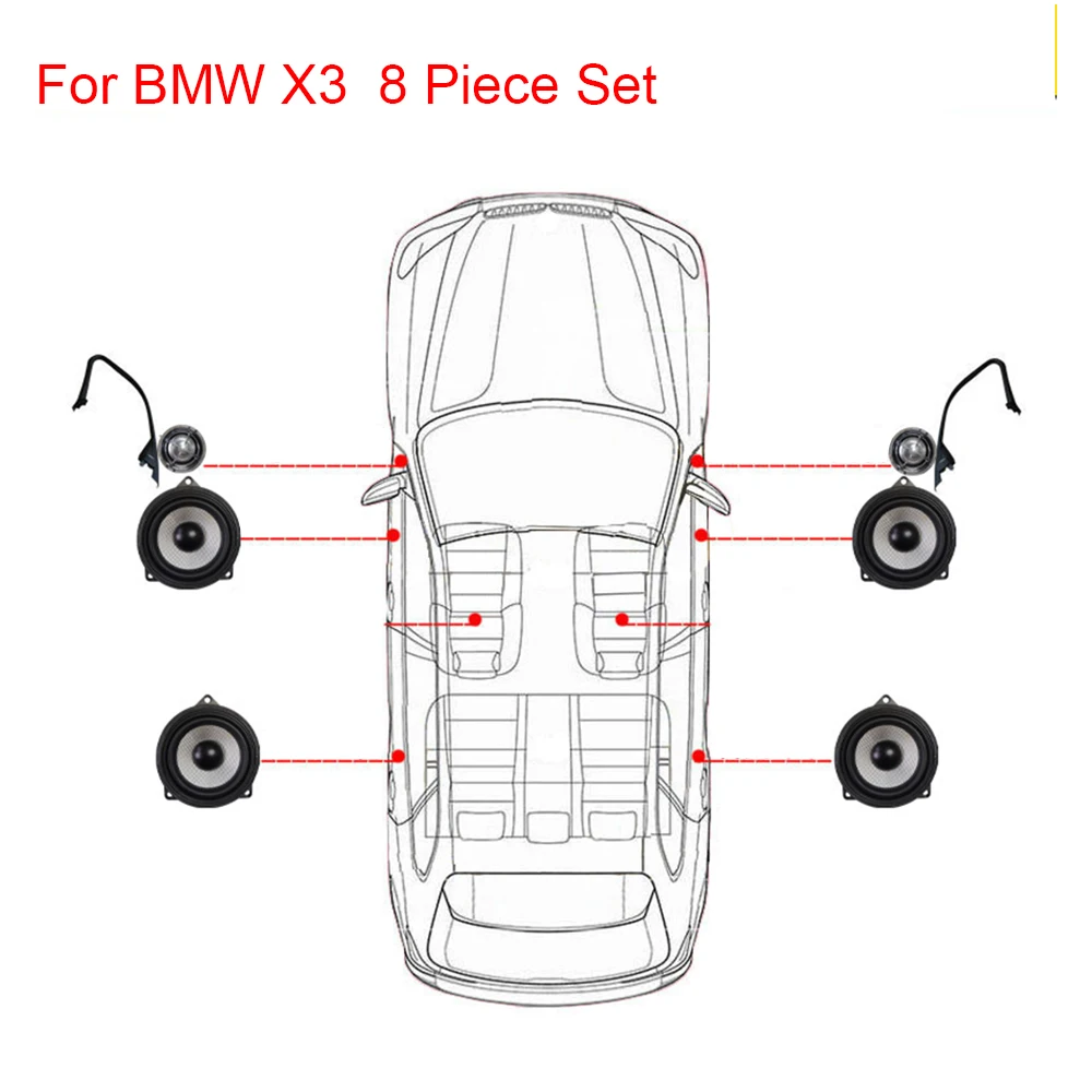 8 шт. обновленный комплект аудио для BMW G20 новинка 3 серии дверной Среднечастотный