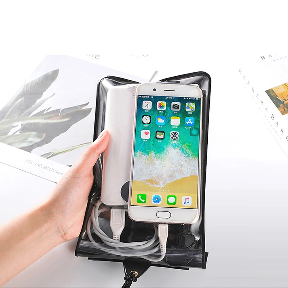 Водонепроницаемый чехол для мобильного телефона сухая сумка под водой с аудио