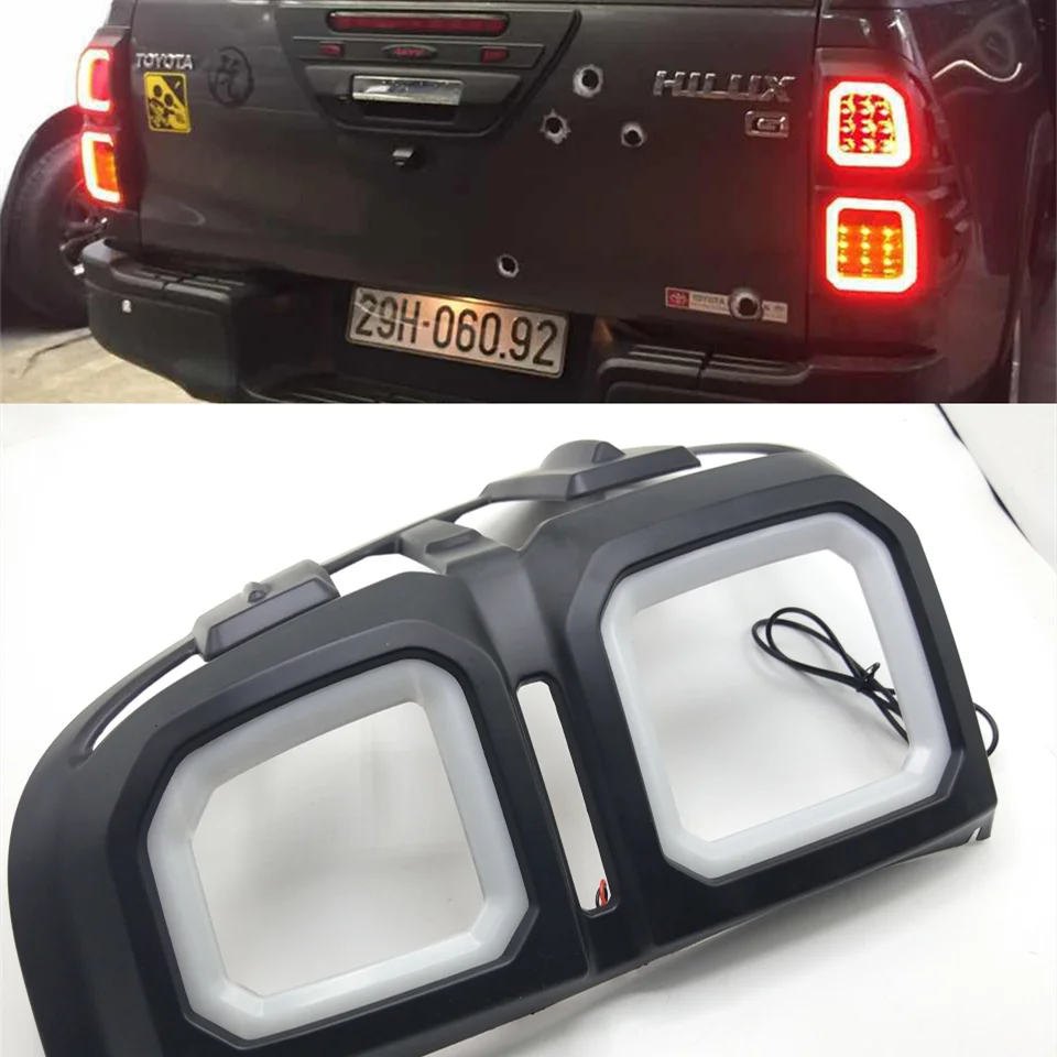 1 комплект светодиодный задний фонарь 12 В для Toyota Hilux/Revo тормозной светильник