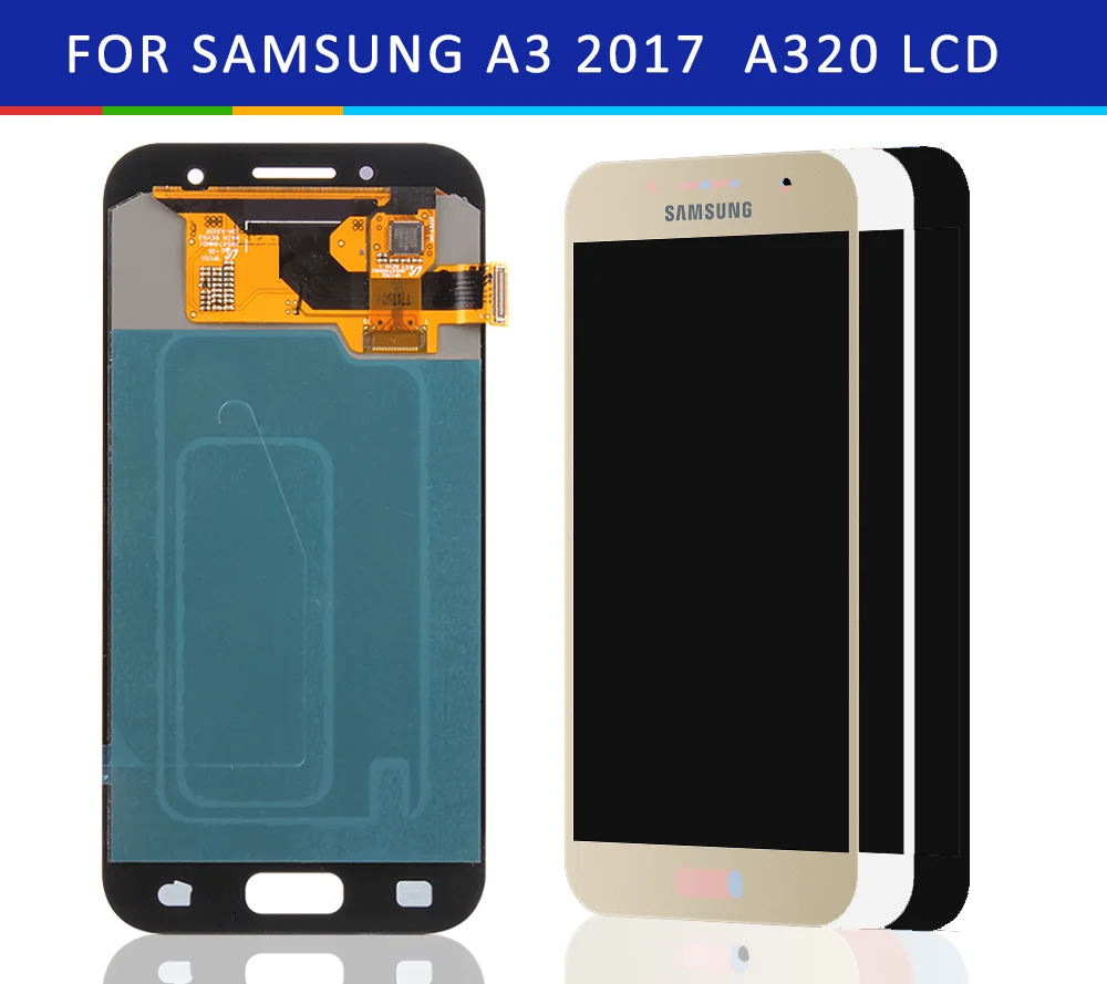 ЖК-дисплей с сенсорным экраном и дигитайзером для Samsung Galaxy A3 2017 A320 | Мобильные