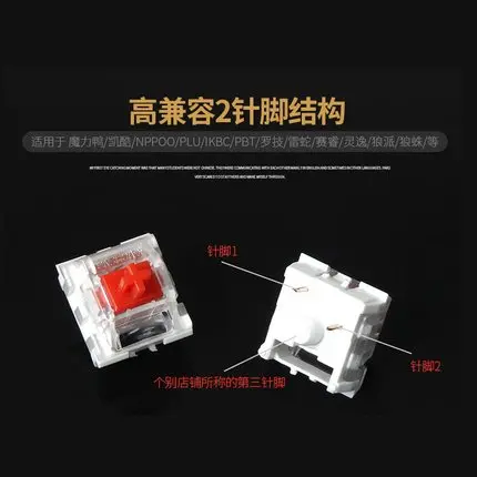 

Keyboard Accessories Gateron Mx Switch 3 Pin Adn 5 Pin Transparent Case Mx Green Brown Blue Switches For Mechanical Keyboard