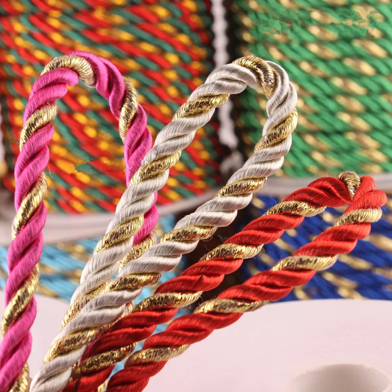 14 метров 5 мм витой шнур веревка 3 пряди макраме сделай сам ручная работа ремесло