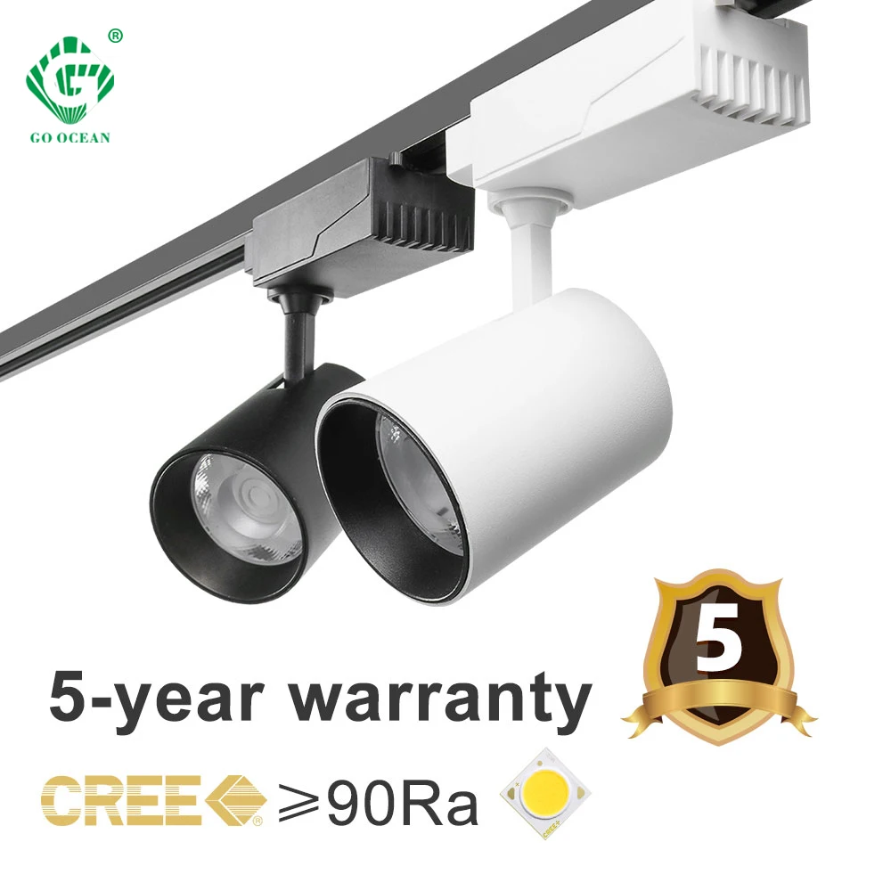 Высокое качество 12W 25W светодиодный Трек Светильник светильники 3 фазы