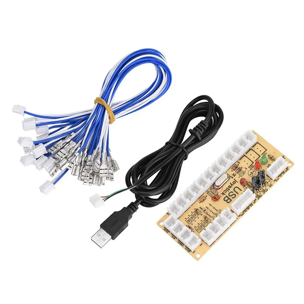 Diy аркадный джойстик печатная плата ПК Управление Usb маленькая карта чип + 5P Рокер