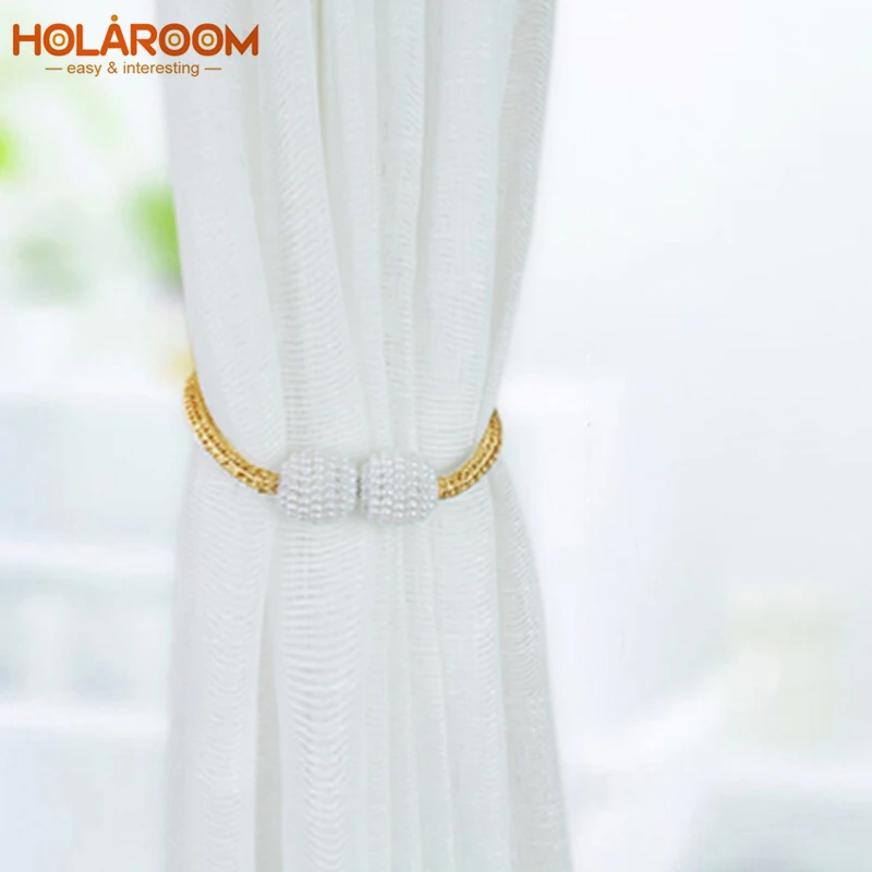 1 шт. жемчуг Магнитная занавеска зажим держатели для штор подхват на завязках