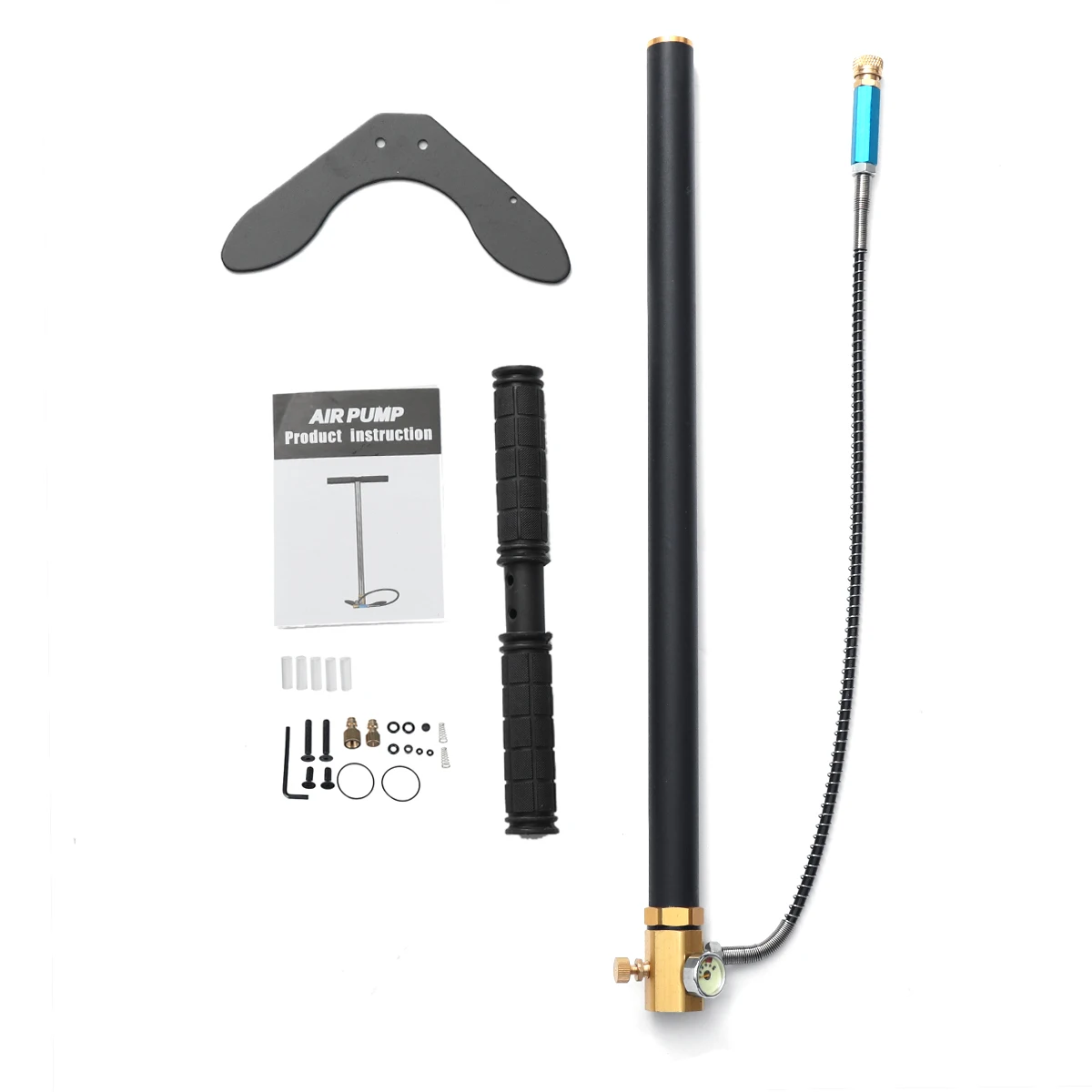 

4500psi 300bar 30mpa 3 Stage Hand Operated PCP Pump For Car Bicycle Hunting For Air Paintball Mini High Pressure Compressor