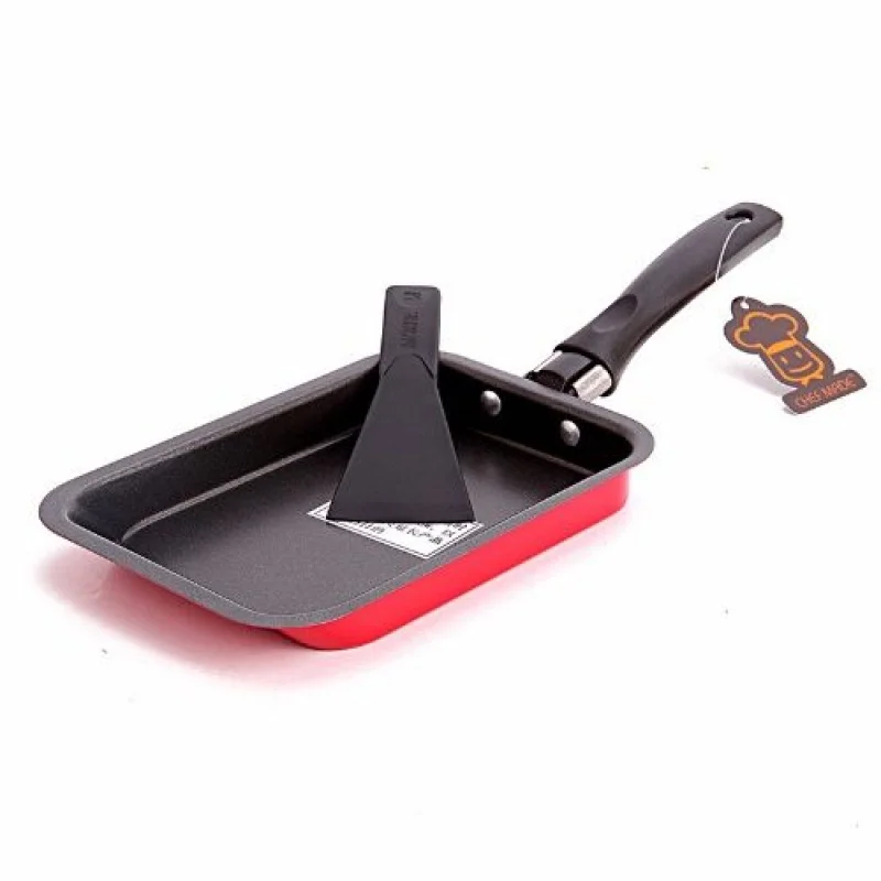 Мини прямоугольная японская антипригарная сковорода из мелалеуки жареный торт