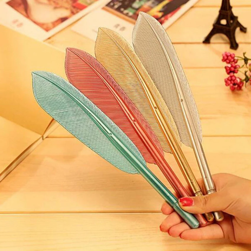 Пластиковые ручки с перьями чернилами искусственными и 0 5 мм черные чернила