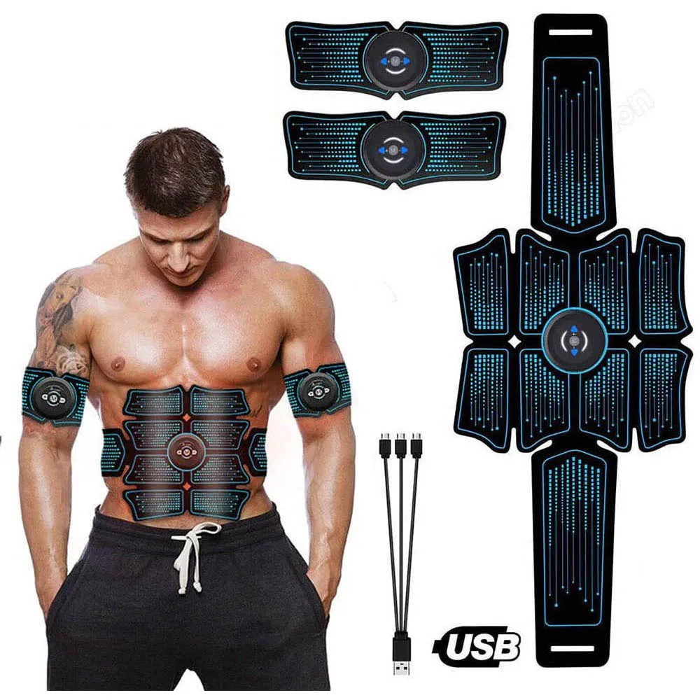 

Sports Entertainment Vibration Belt Machine Ab Trainer EMS Abdominal Muscle Stimulator Toner Fitness Training Gear Home Gym Belt