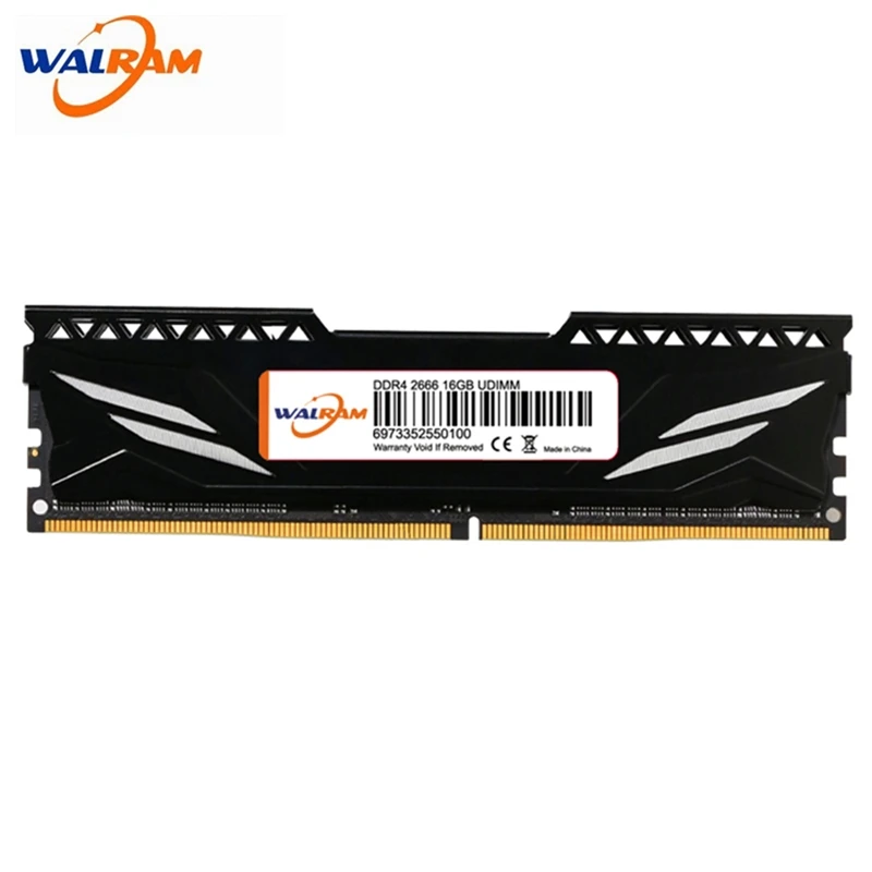 

WALRAM memory ram ddr3 8gb ddr4 ram 16GB 32GB memoria ram 1600 1866 2400 2666 3200MHz Memory Desktop Dimm with Heat Sink