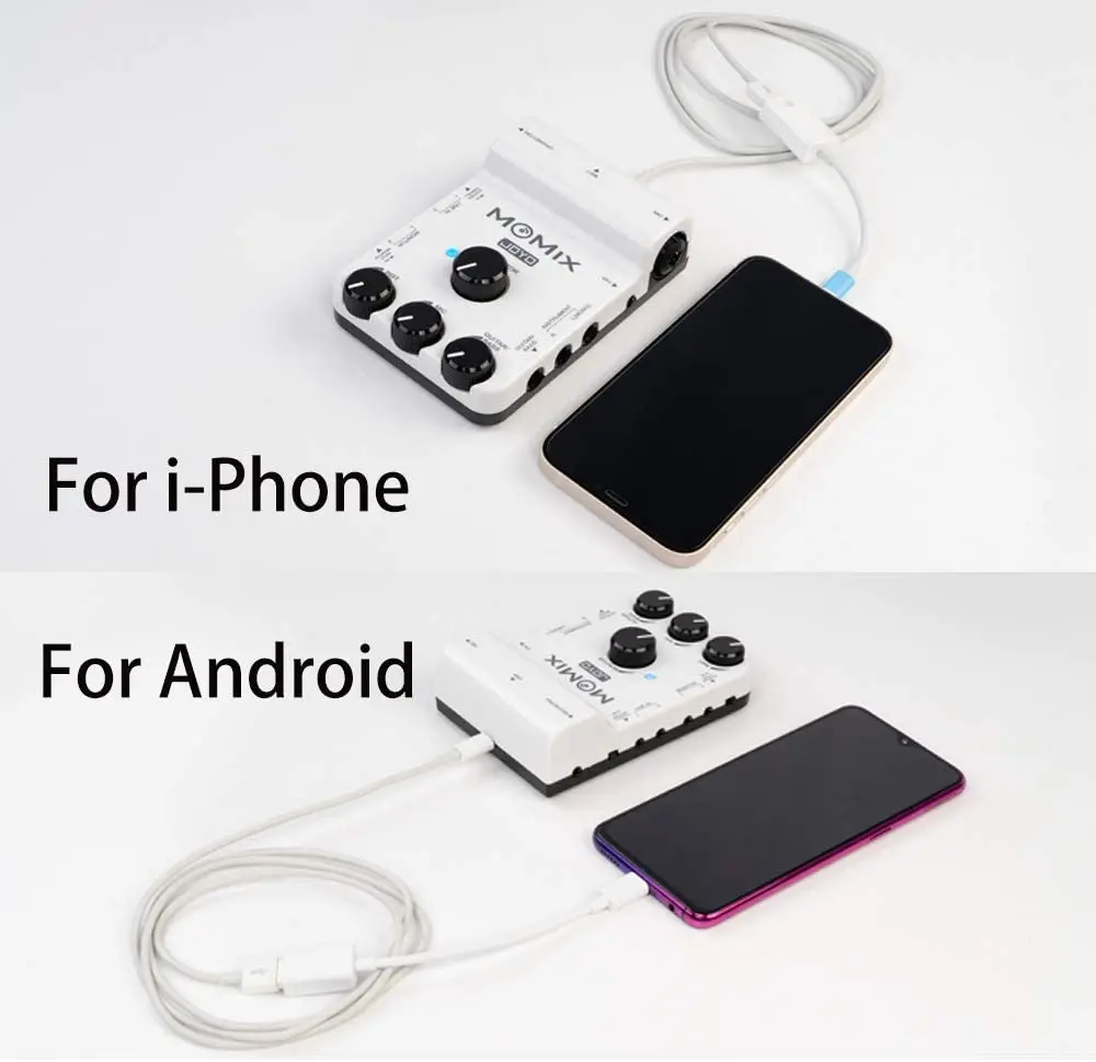 Карманный аудио микшер JOYO MOMIX с питанием от USB для записи телефона и прямой