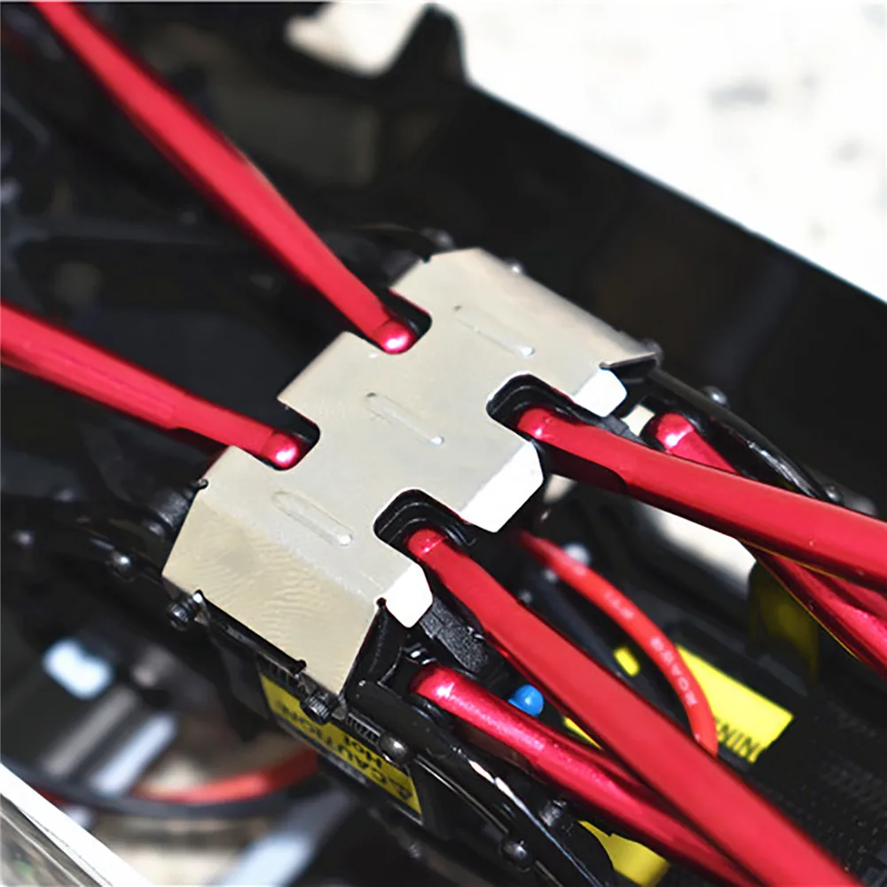 Защитная Броня на шасси средняя волна нижняя перегородка для 1/24 Axial SCX24 Wrangler 4WD