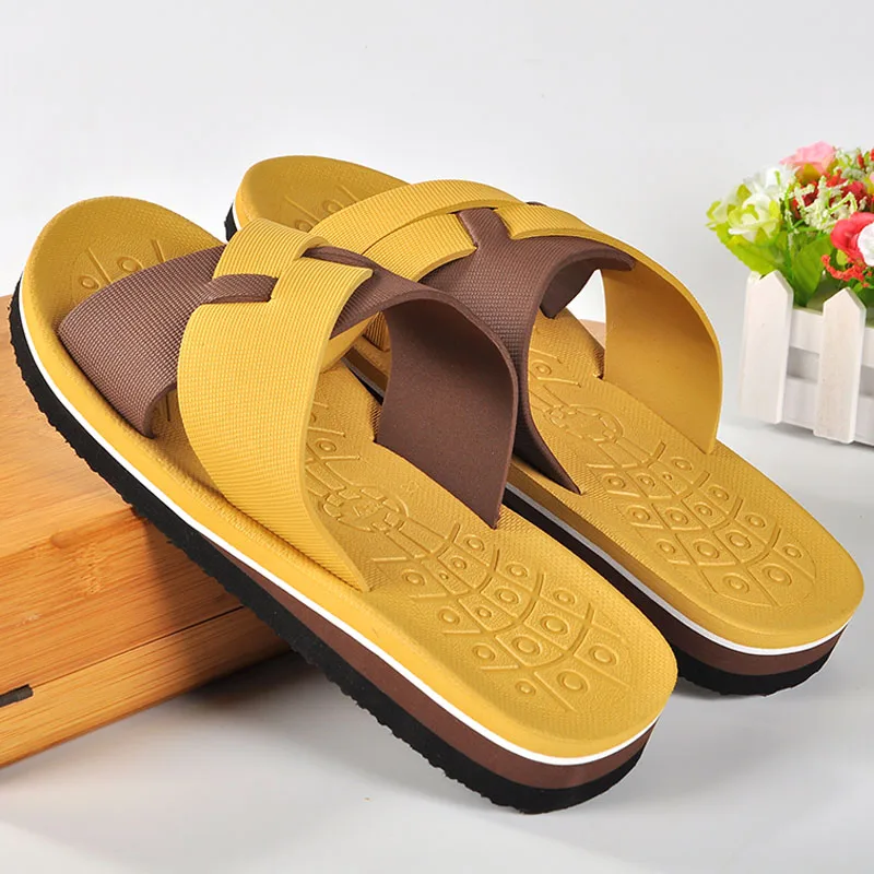 

Men Home Slippers New Indoor Bathing Bathroom Slippers Sandals Summer Unisex Men's and Women's Non-slip Flip Flops Flat Shoes 46