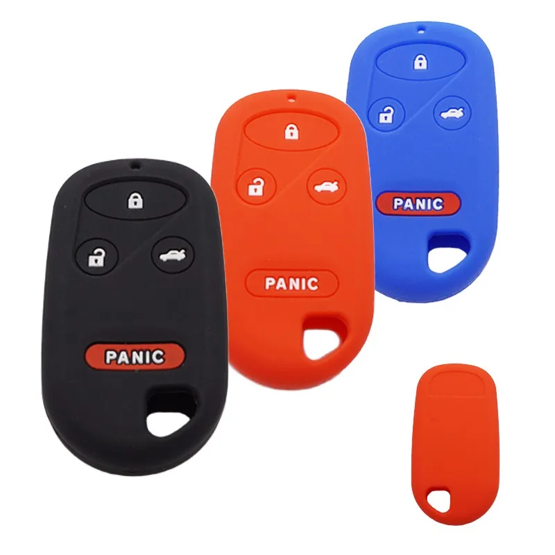 

Cocolockey Silicone Car Key Case Cover for Honda Accord Civic CRV Odyssey CX DX HX 1996 1997 2001 2002 Keys Fob Holder 3 Buttons