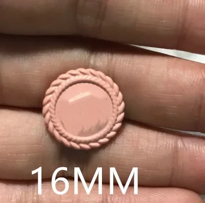Черный POVUOP маленькая Металлическая пуговица со стразами и жемчугом; buttonfor Костюмы 10 штук в 1 партии - Цвет: Черный