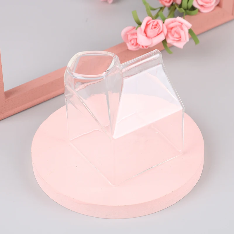 Новая бутылка для молока квадратная стеклянная картонная коробка 250 мл полупинта