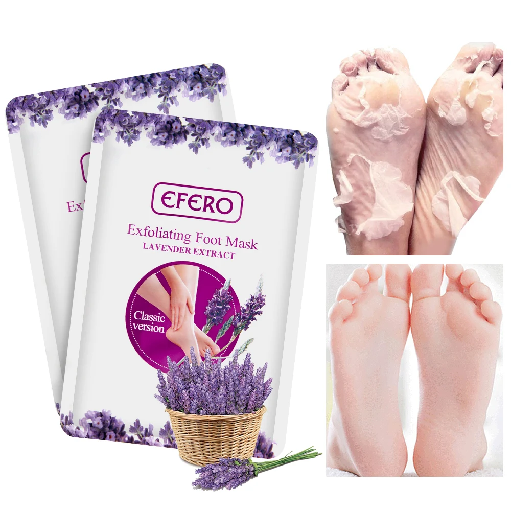 

6pcs=3pair Exfoliating Feet Mask Exfoliating Foot Mask Socks Pedicure Peeling Dead Skin Remover Feet Mask Peel Moisturizing Tool